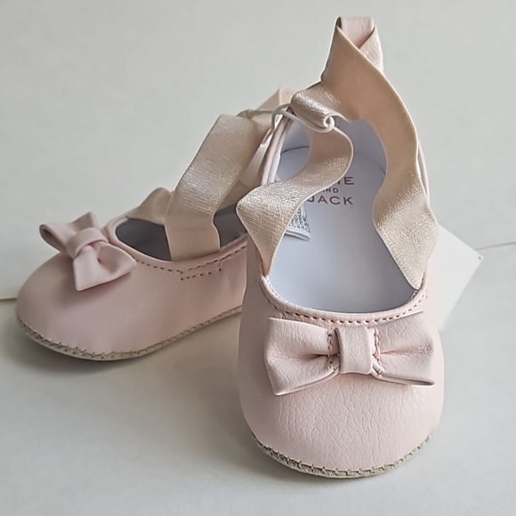 Janie and Jack Pink Baby Shoes - Picture 1 of 3